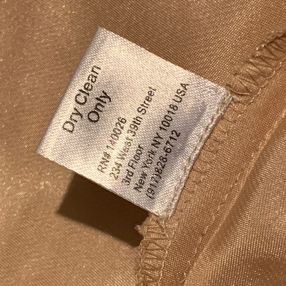 Devlin Lace Bustier Tan Strapless Cocktail Dress M - Picture 6 of 7